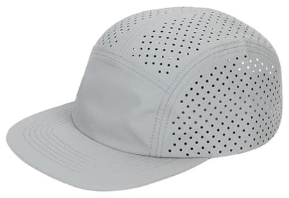COOLSOME Five Panels Hat Basic Daily Wear Breathable Mesh Airy Quick Dry Cap - color: Laser Mesh|light Gray M 56-60cm