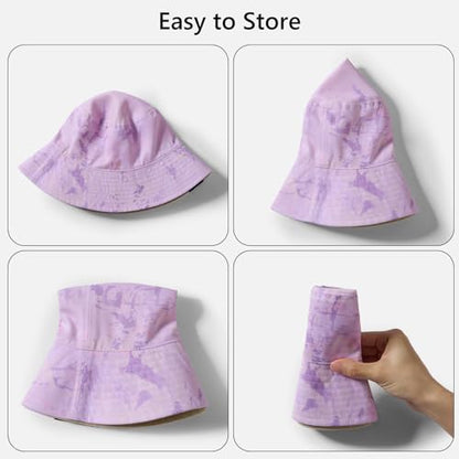 UPF 50+ Reversible Sun Hat - color: Beige/Pink Camo, size: Large