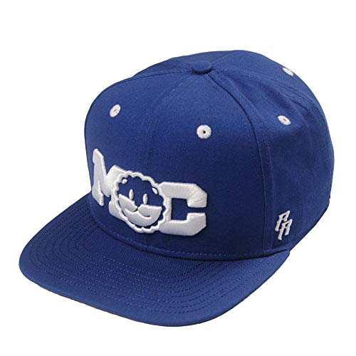 RIOREX Hip hop caps Fashion Animal Embroidery Baseball Cap for Men Adjustable Leather Belt Strapback Baseball Cap - color: Blue(mc)