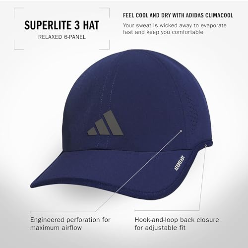 adidas Men's Superlite Hat - color: Dark Blue/Grey Four/3