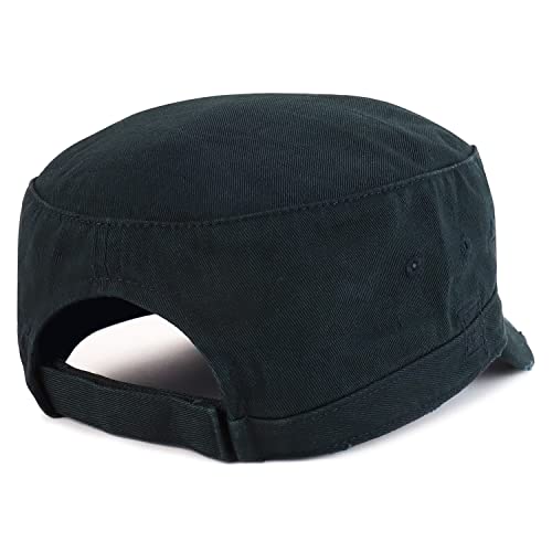 Armycrew Vintage Distressed Frayed Cotton Twill Army Style Military Hat