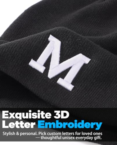 Connectyle Men's Cuffed Beanie Hat Double Layer Knit Winter Watch Cap - color: F0388-m
