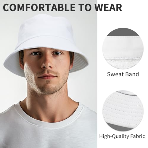 NPQQUAN Bucket Hats for Men Woman Packable Foldable Sun Hats for Women - color: Deeppurple