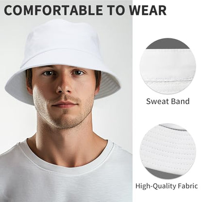 NPQQUAN Bucket Hats for Men Woman Packable Foldable Sun Hats for Women - color: Deeppurple