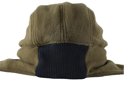 Connectyle Men's Fleece Thermal Skull Cap Warm Winter Hat with Ear Flaps Trapper Hat Outdoor Cold Weather Hat - color: Army Green