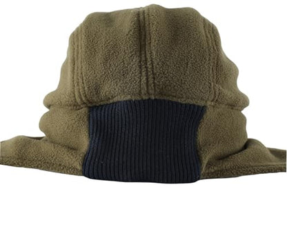 Connectyle Men's Fleece Thermal Skull Cap Warm Winter Hat with Ear Flaps Trapper Hat Outdoor Cold Weather Hat - color: Army Green