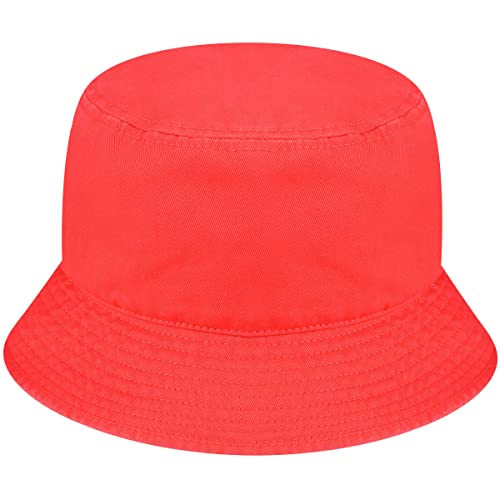 Kangol Washed Bucket Hat Lemon Sorbet - color: Cherry Glow, size: Large