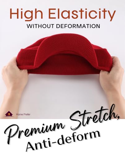 Home Prefer Men's Winter Beanie Hat with Brim Warm Double Knit Cuff Beanie Cap Watch Radar Hat - color: Burgundy