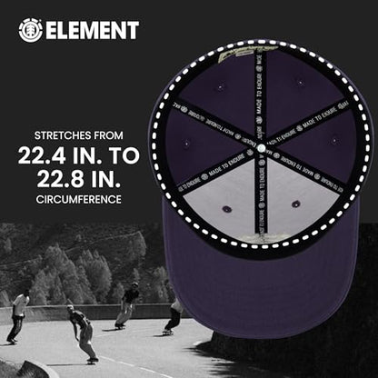 Element Unisex Adult Element Baseball Hat, Adult Flex Fit Active Sport Cap with Curved Brim - color: Navy