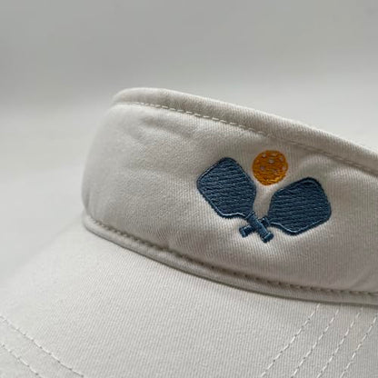 Embroidered Pickleball Visor Men Women,Gifts for Pickleball Lovers - color: White, style: Pickleball Sport