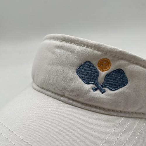 Embroidered Pickleball Visor Men Women,Gifts for Pickleball Lovers - color: White, style: Pickleball Sport