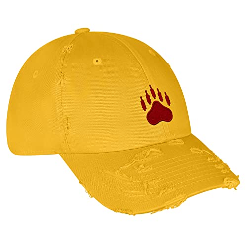 JPAK Bears Vintage Dad Hat Embroidered Cap NASDAQ Symbol Stocks - color: Mustard