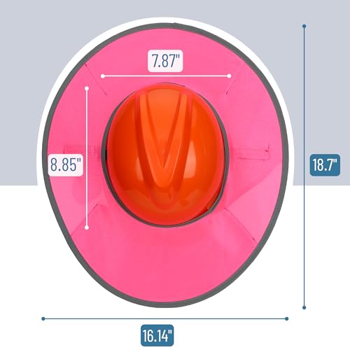UNCO- Hard Hat Sun Shield, Pink - color: Pink, size: 1 Pack