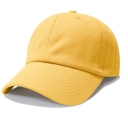 NPQQUAN Original Classic Low Profile Baseball Cap Golf Dad Hat Adjustable - color: Color Yellow