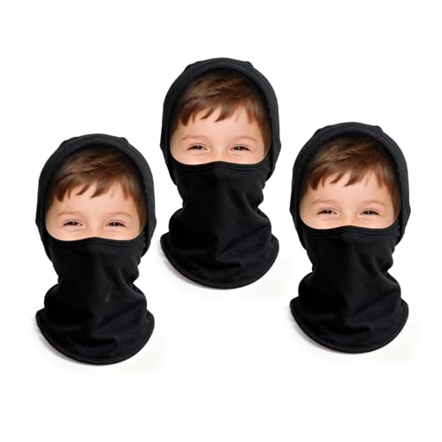 Xeoxarel Ski Mask Balaclava for Boys and Girls - color: Kids Ski Mask 3 Pack