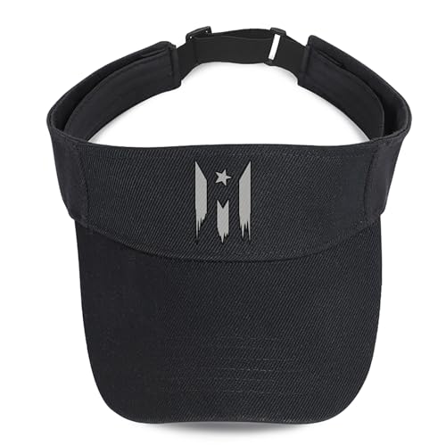 Visors Hat for Women Sun Hat for Men Empty Top Black Running Visors Comfortable UV Protection Sun Visor for Travel Cycling - color: Flag