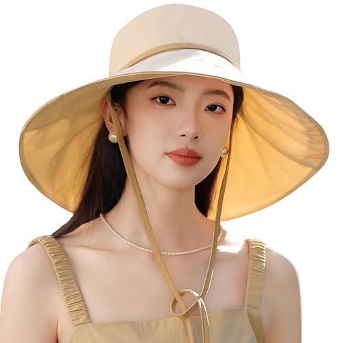 Women's Wide-Brim-Sun-Hat Sun Protection Summer Outdoor Beach-Bucket-Hat