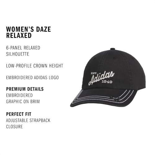 adidas Womens Saturday Cap Casual - Black - color: Black/Off White/Daze