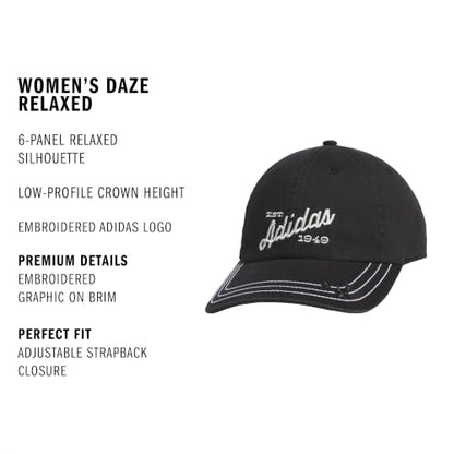 adidas Womens Saturday Cap Casual - Black - color: Black/Off White/Daze