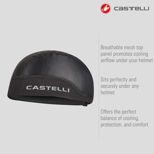 CASTELLI Unisex Summer Skullcap - color: Black