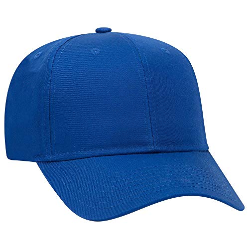 OTTO 6 Panel Pro Style Cotton Blend Twill Cap - color: Royal