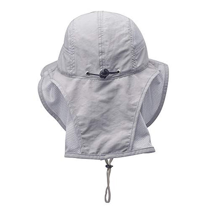 Unisex Outdoor Activities UV Protecting Sun Hats with Neck Flap - color: .Light-grey