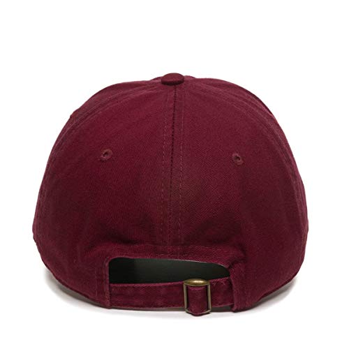 Pigeon Baseball Cap Embroidered Cotton Adjustable Dad Hat - color: Burgundy