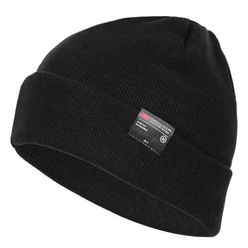 MOREOK Winter Beanie for Men Women, -30℉ 3M Thinsulate Warm Knit Hat - size: Small-Large