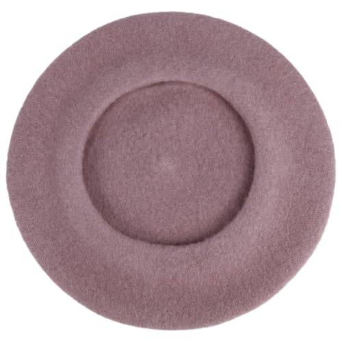 Women's Beret Cashmere Wool French Hat Made in EU Women Autumn Winter - color: Oldrose, size: 6 7/8