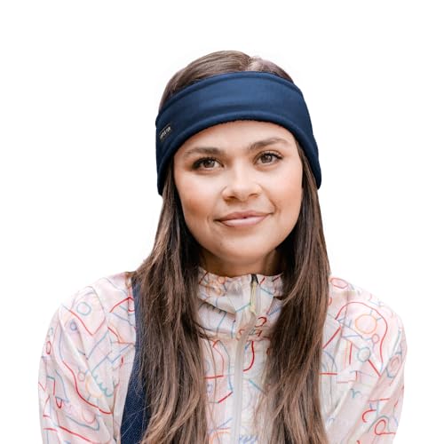 Turtle Fur Bang Band - Warm Headbands for Men and Women - color: Navy