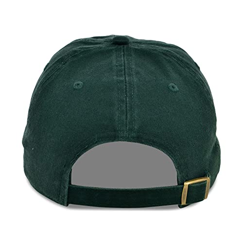 Lids Blank Baseline Dad Adjustable Strapback Hat - color: Dark Green