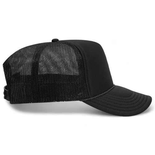 Connoisseur Trucker Hat | Funny Meme Party Trendy Cowboy Beer | Premium Snapback Hat for Men & Women - color: Black Poly