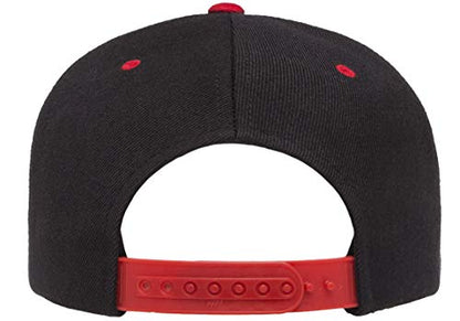 Flexfit Unisex Adult Yp Classics Premium Snapback Cap – 2-Tone - color: Black/Red