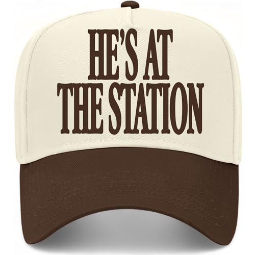 He's At The Station Hat - color: Brown/Natural