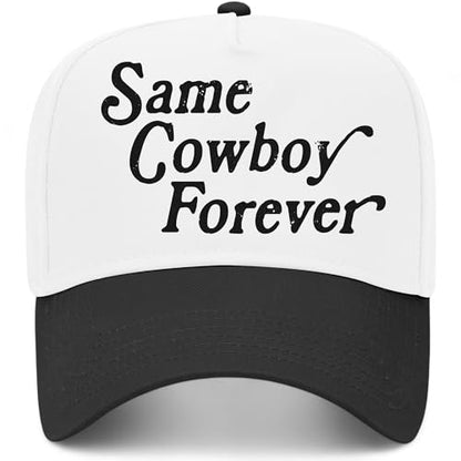 Same Cowboy Forever Hat - color: Black/White