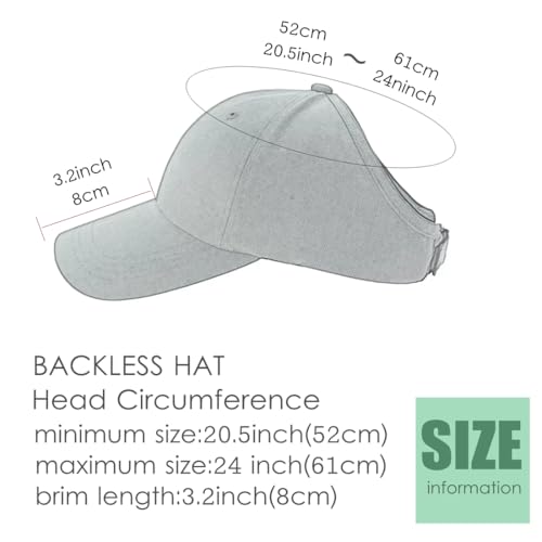 2 Pack Backless Cap for Women Natural Curly Hair Hat Baseball Cap Afro Puff Ponytail Hat - color: Black＆green