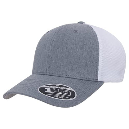 Flexfit 110 Mesh Cap One Size - color: Heather/White, size: One Size