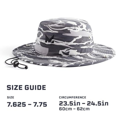 MISSION Cooling Bucket Hat - Unisex Wide-Brim Hat for Men & Women - Lightweight, Foldable & Durable - Cools Up to 2 Hours - color: Matrix Camo Silver