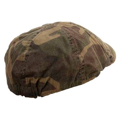 e4Hats.com Washed Camo Ivy Cap with Elastic Band