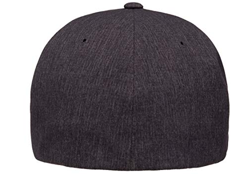 Flexfit Men's One Size Delta Seamless Cap, Maroon, Large-X-Large - color: Melange Charcoal, size: Small-Medium