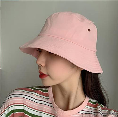 Unisex Bucket Hat Summer UPF 50+ Sun Protection Outdoor Beach Fishing Travel Hiking Hat - color: Pink