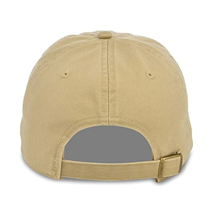 Lids Blank Baseline Dad Adjustable Strapback Hat - color: Khaki