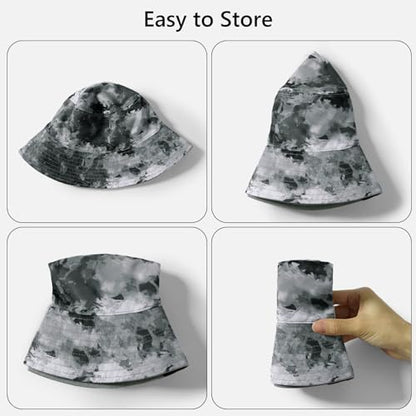 UPF 50+ Reversible Sun Hat - color: Light Grey/Grey Camo, size: Large