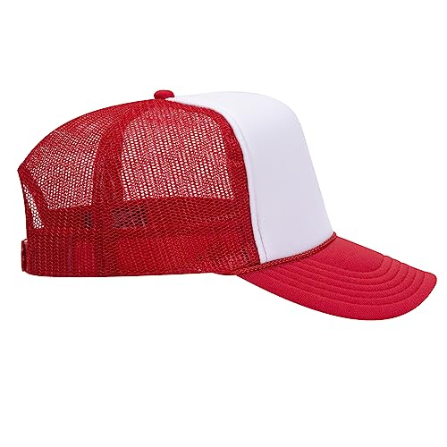 Hang in There It Gets Worse Mesh Back Hat - color: Red/White