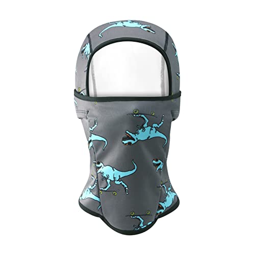 BAVST Toddler Boys Winter Balaclava Hat Windproof Kids Warm Ski Full Face Cover Baby Girls Cold Weather Snow Hat - color: C-cool Dinosaur, size: 2-8 Years