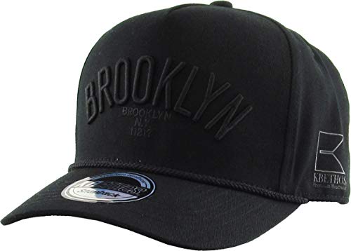 City Snapback Embroidered Fashion Snapback Hat New York Brooklyn Adjustable Baseball Cap Mens Womens - color: Black Black Brooklyn Snapback