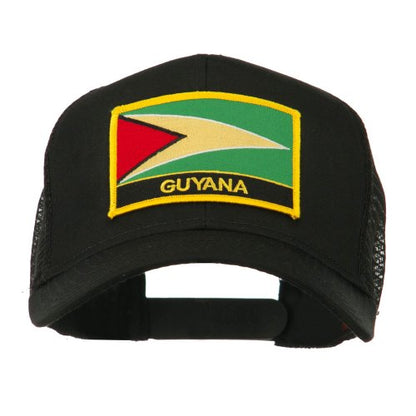 e4Hats.com South America Flag Letter Patched Mesh Cap - color: Guyana