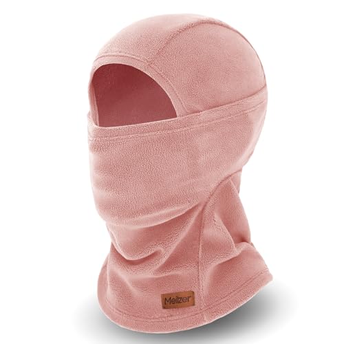 Winter Balaclava Ski Mask for Men Women - Windproof Thermal Face Mask for Snowboard Cycling Running for Cold Weather - color: Dark Pink