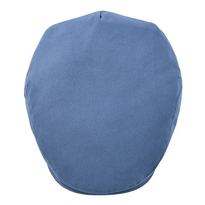 STARANCE Men Thin Cotton Gatsby Newsboy Cap - color: Blue, size: 7 3/4
