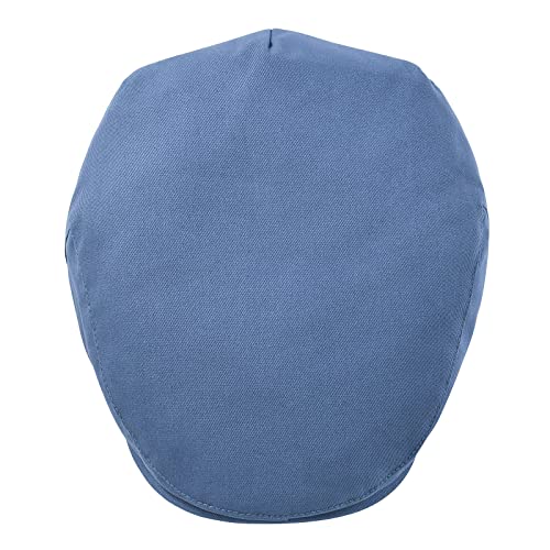STARANCE Men Thin Cotton Gatsby Newsboy Cap - color: Blue, size: 7 1/2